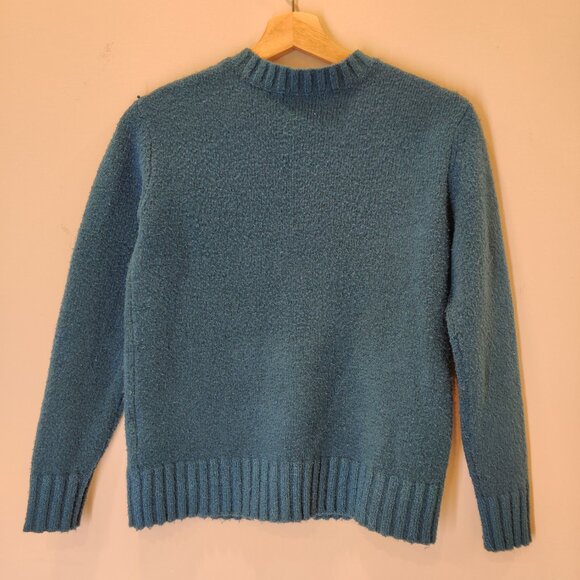 Joe Fresh Women's Warm Teal Sweater | XS | Ribbed Detailing - Picture 3 of 6